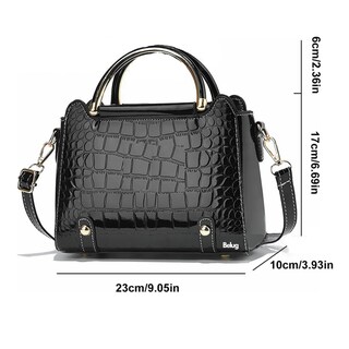 Foto 4 | Bolsa Bandolera Mujer Moda Cartera Crossbody Tote Hombro Belug, Negro