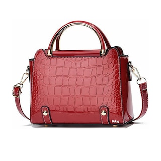 Foto 1 | Bolsa Bandolera Mujer Moda Cartera Crossbody Tote Hombro Belug, Rojo