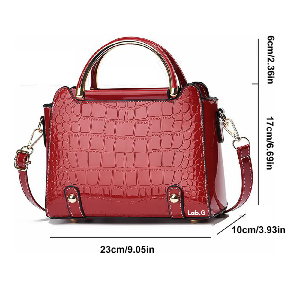 Foto 5 pulgar | Bolsa Bandolera Mujer Moda Cartera Crossbody Tote Hombro  Lab.g, Rojo
