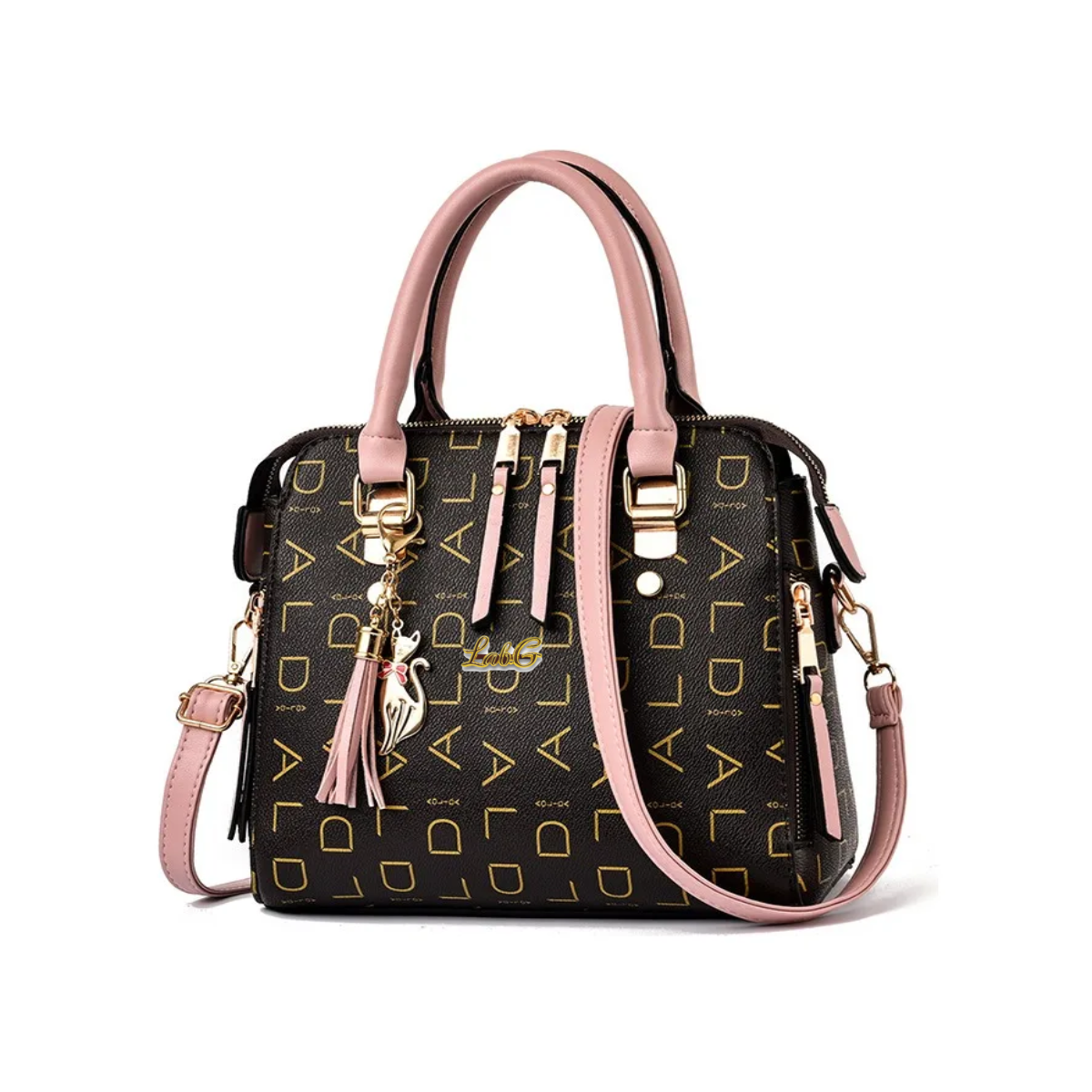 Foto 2 pulgar | Bolso Mujer Impermeable Tote Crossbody Bolso Bandolera Dama Agarradera Lab.g Rosa