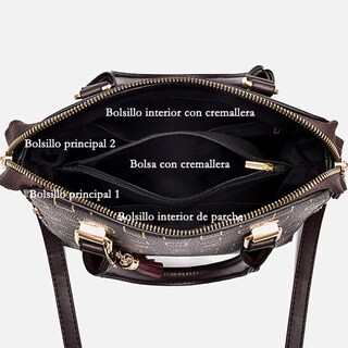 Foto 5 | Bolso Mujer Impermeable Tote Crossbody Bolso Bandolera Dama Agarradera Lab.g Rosa
