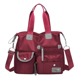 Foto 1 | Bolso Bandolera Impermeable Con Bolsillos Para Mujer Lab.g Rojo