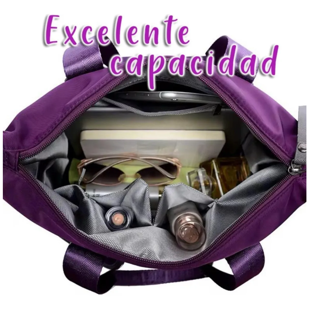 Foto 4 pulgar | Bolso Bandolera Impermeable Con Bolsillos Para Mujer Lab.g Rojo