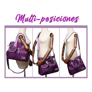 Foto 5 | Bolso Bandolera Impermeable Con Bolsillos Para Mujer Lab.g Rojo