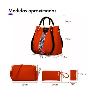 Foto 3 | Bolsas Bandolera De Dama Encaje Lab.g Marron