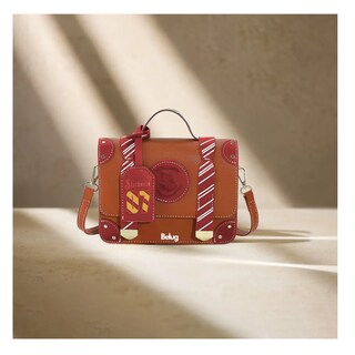 Foto 2 | Color Sólido Letras Mano Bolso De Para Mujer Bandolera Moda Belug, Marron