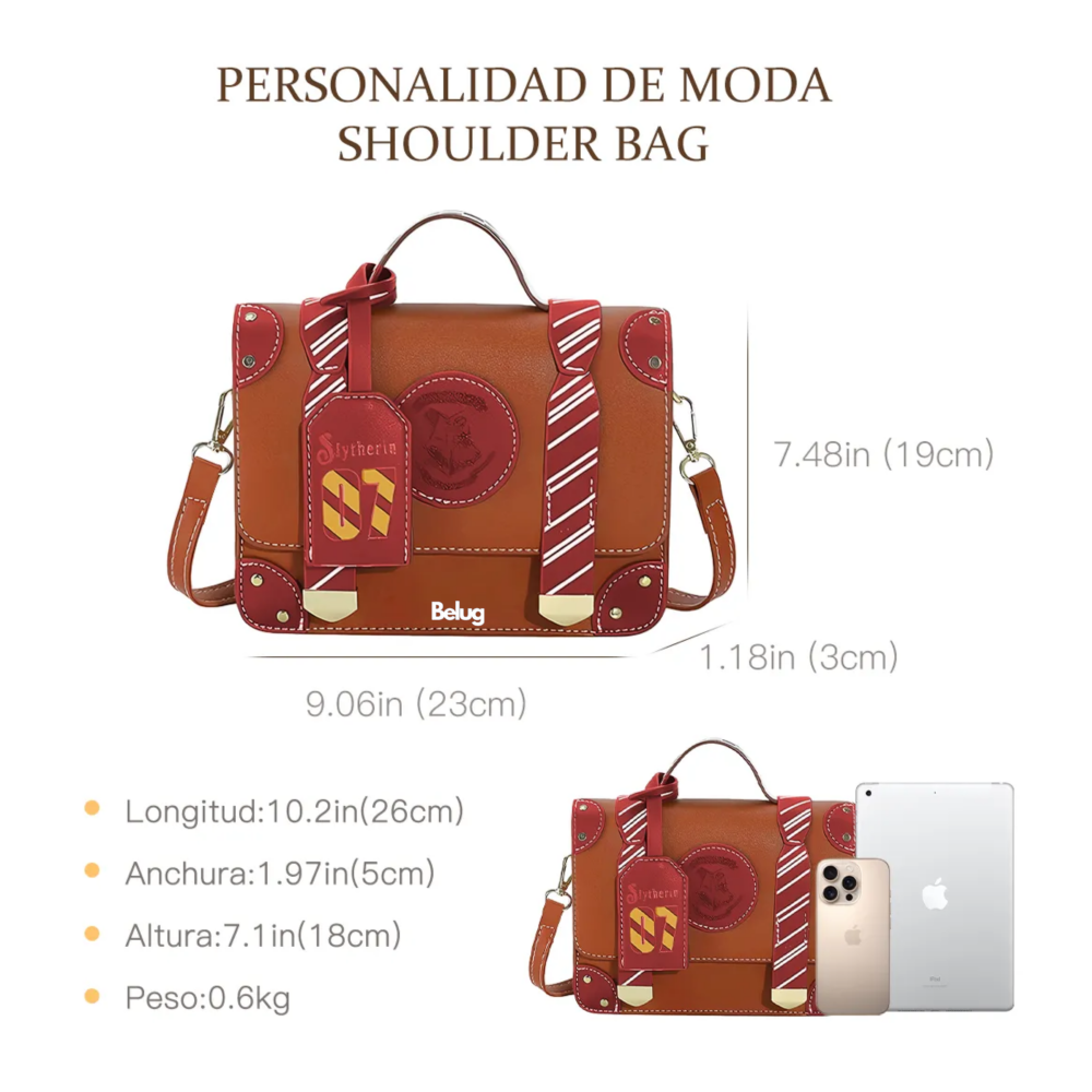 Foto 4 pulgar | Color Sólido Letras Mano Bolso De Para Mujer Bandolera Moda Belug,  Marron