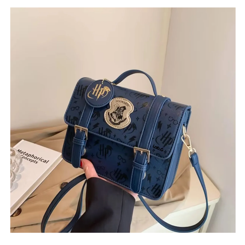 Foto 3 pulgar | Mariconera Bolsa Horry Potter Cross Body Bolsa Dama Lab.g,  Azul Rey