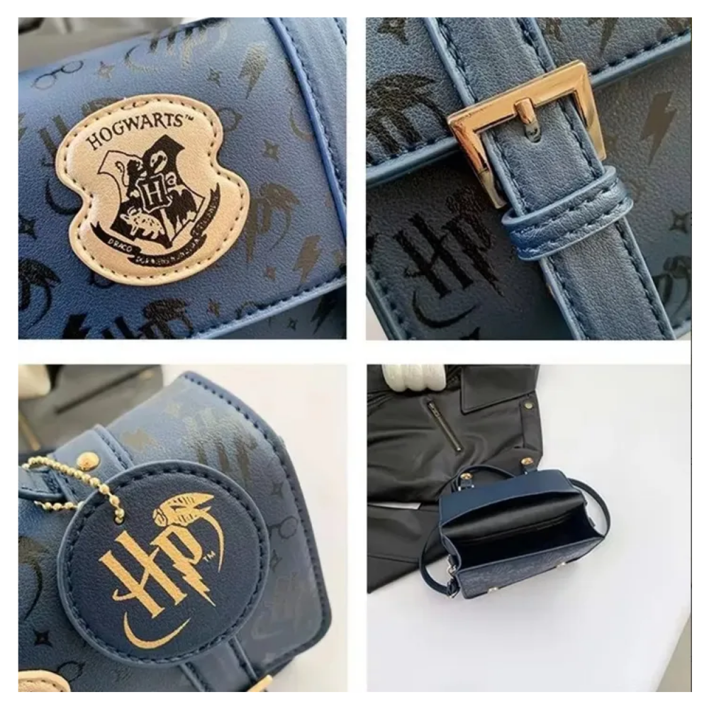 Foto 4 pulgar | Mariconera Bolsa Horry Potter Cross Body Bolsa Dama Lab.g,  Azul Rey