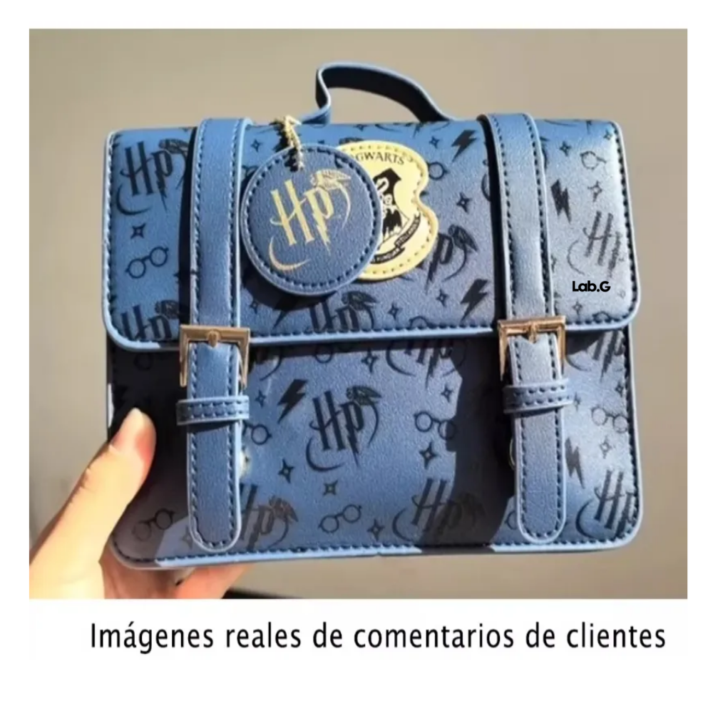 Foto 6 pulgar | Mariconera Bolsa Horry Potter Cross Body Bolsa Dama Lab.g,  Azul Rey