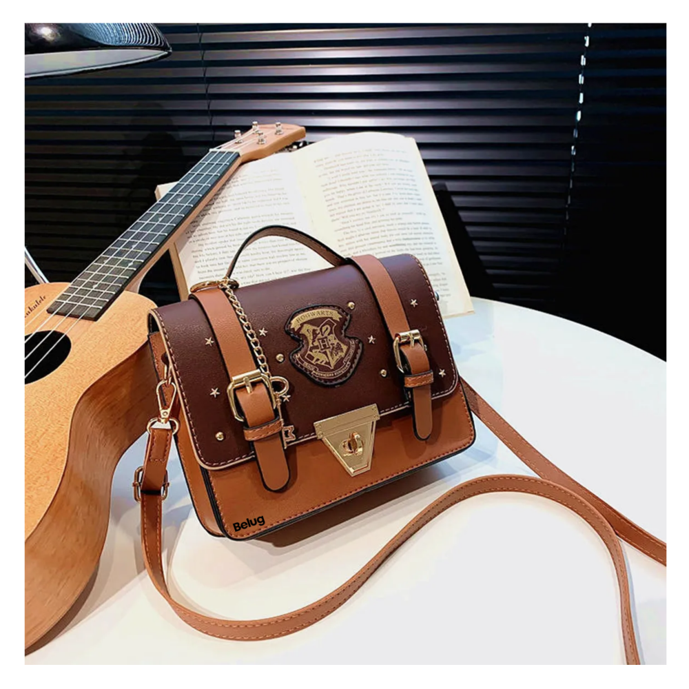 Foto 5 pulgar | Bolsa Mariconera Mujer Para Harry Potter Bolso Crossbody  Belug, Marrón