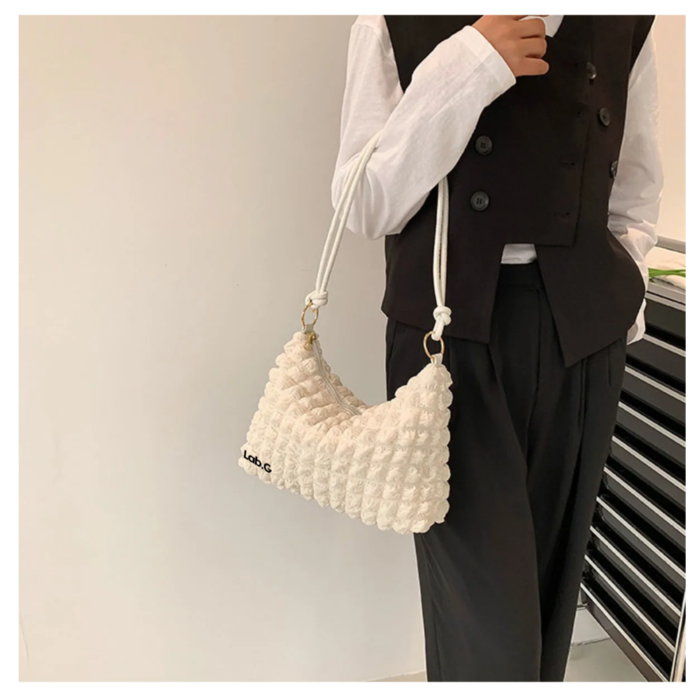 Foto 3 pulgar | Bolso Bandolera De Moda P/mujer Lab.g, Blanco