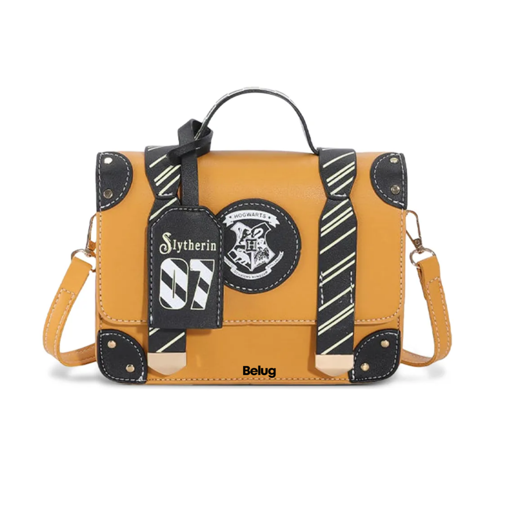Foto 1 | Color Sólido Letras Mano Bolso De Para Mujer Bandolera Moda  Belug, Amarillo