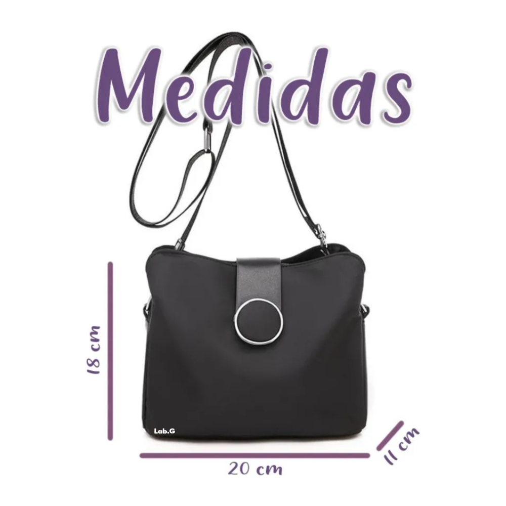 Foto 5 pulgar | Bolsa Mujer Crossbody Impermeable  Lab.g, Negro