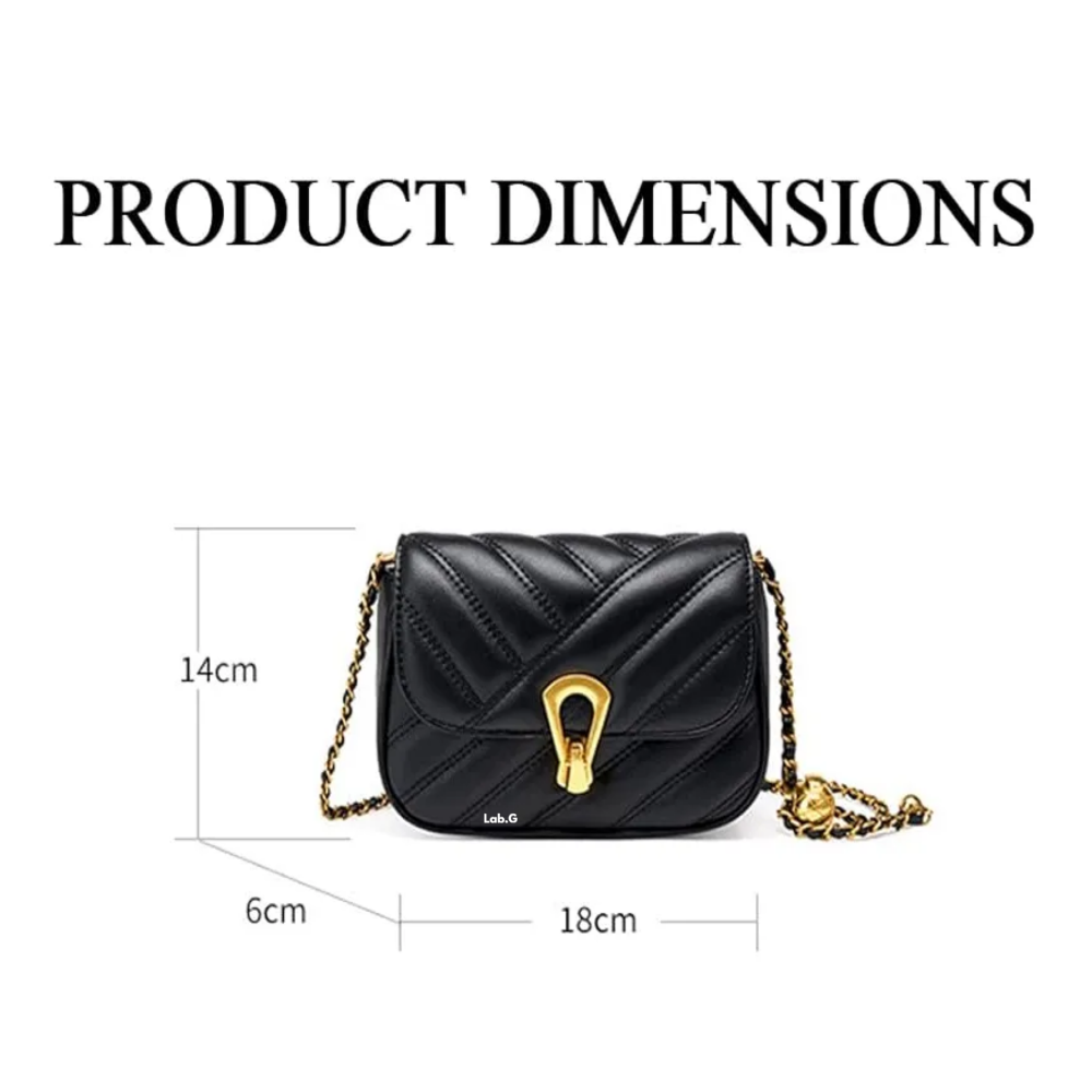 Foto 3 pulgar | Bolsa Elegante Moda Para Mujer Bandolera Crossbody Lab.g,  Negro