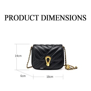 Foto 2 | Bolsa Elegante Moda Para Mujer Bandolera Crossbody Lab.g, Negro