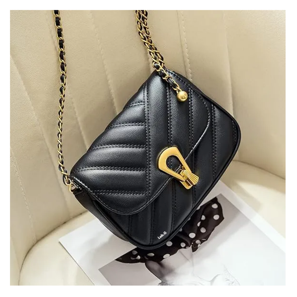 Foto 5 pulgar | Bolsa Elegante Moda Para Mujer Bandolera Crossbody Lab.g,  Negro