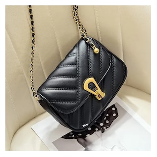 Foto 4 | Bolsa Elegante Moda Para Mujer Bandolera Crossbody Belug, Negro