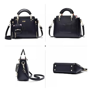 Foto 2 | Bolso De Mujer Casual Vintage De Cuero Pu Bandolera Lab.g Negro
