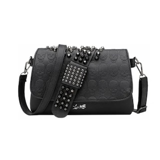 Foto 1 | Bolso Mujer Remachado Calavera Hombro Bandolera Lab.g Negro