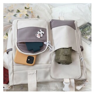 Foto 3 | Bolso Multifuncional De Lona De Gran Capacidad Belug, Blanco