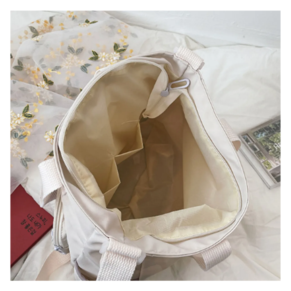 Foto 5 | Bolso Multifuncional De Lona De Gran Capacidad Belug, Blanco