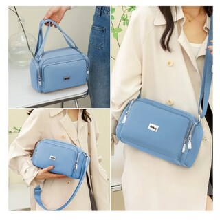 Foto 4 | Bolsa Bandolera Gran Capacidad Belug, Azul Celeste