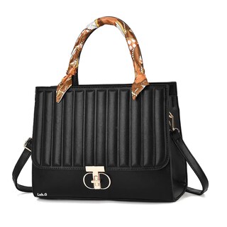 Foto 1 | Bolso De Gran Capacidad Con Pañuelo Lab.g, Negro