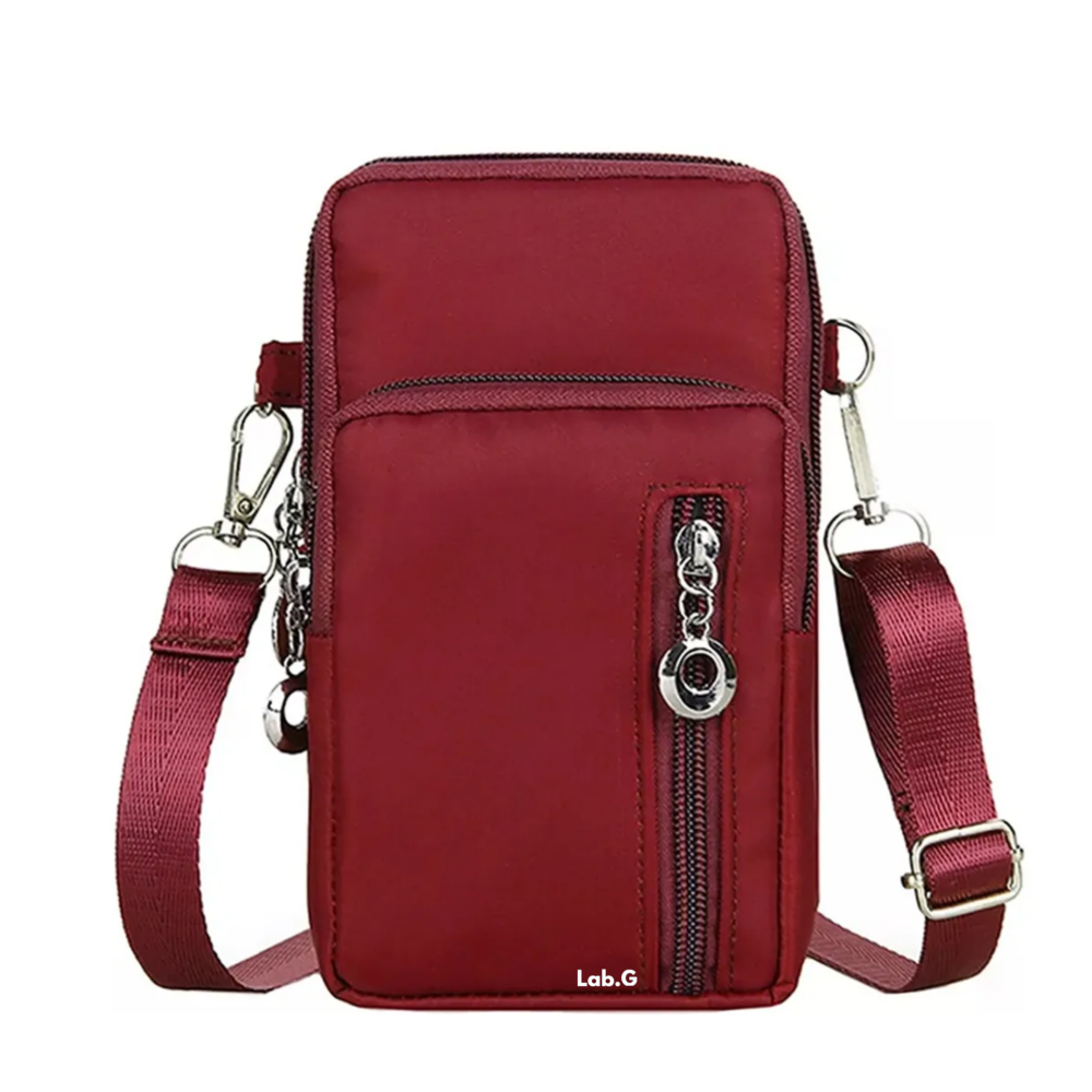 Foto 2 pulgar | Bolso Bandolera Impermeable Multifuncional Para Mujer Lab.g, Rojo
