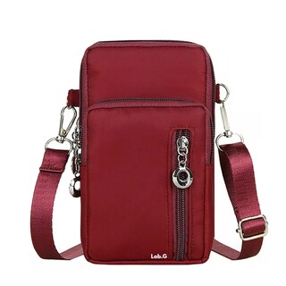 Foto 1 | Bolso Bandolera Impermeable Multifuncional Para Mujer Lab.g, Rojo