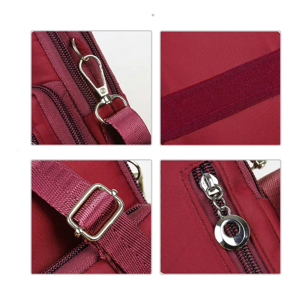 Foto 5 pulgar | Bolso Bandolera Impermeable Multifuncional Para Mujer Lab.g, Rojo