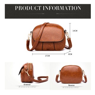 Foto 2 | Bolsas Pequeñas Bandolera Crossbody Ajustable Lab.g, Negro