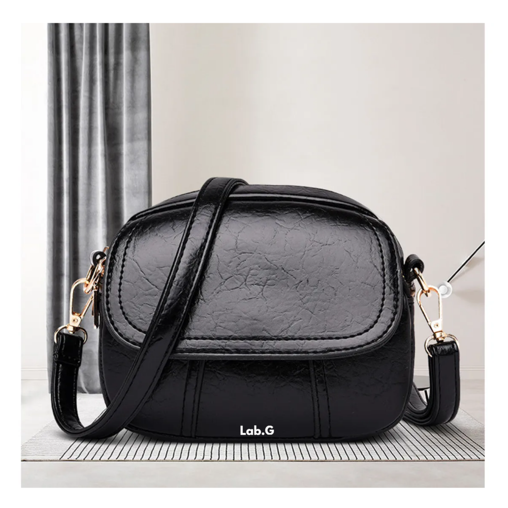 Foto 4 | Bolsas Pequeñas Bandolera Crossbody Ajustable Lab.g, Negro