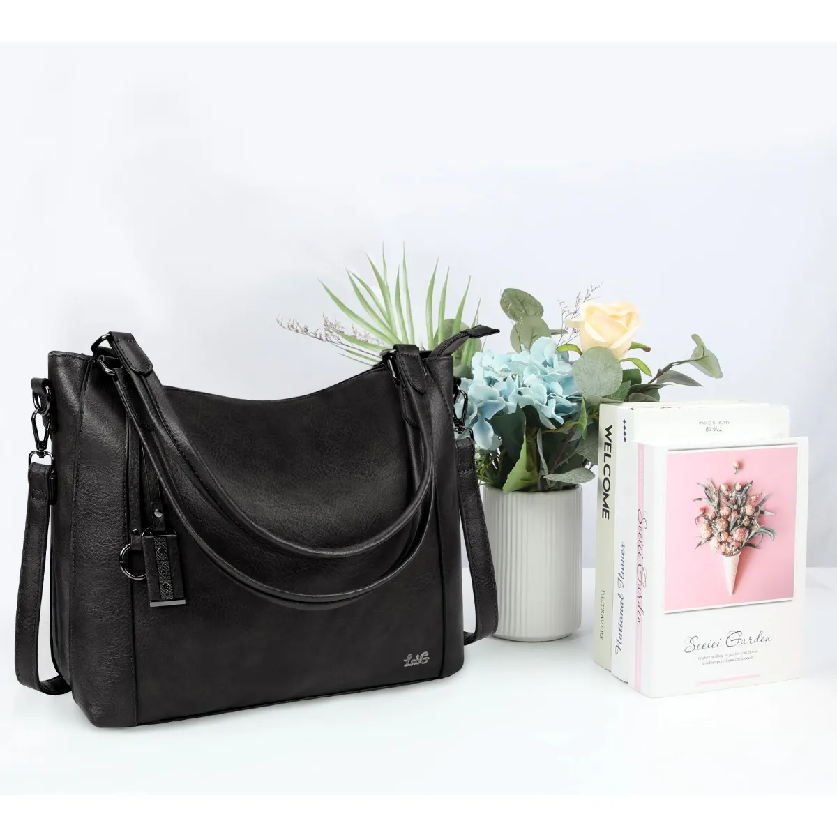 Foto 5 | ''bolsas De Mujer Para 14in Laptop Bandolera Mujer Impermeable 2 Pz Lab.g Negra  ''