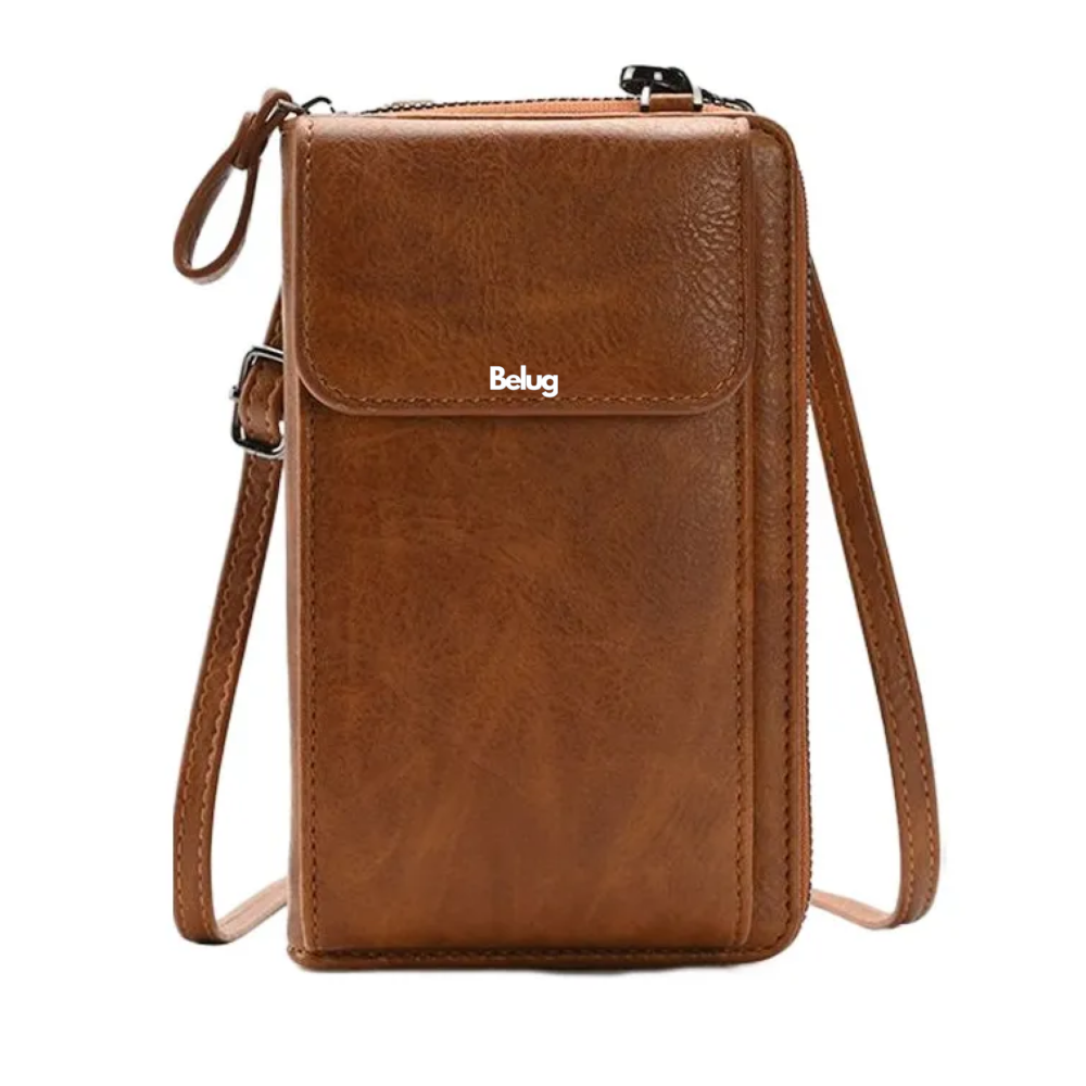 Foto 2 pulgar | Bolso Bandolera Mujer Para Celular  Belug Cartera Crossbody Cuero Marrón