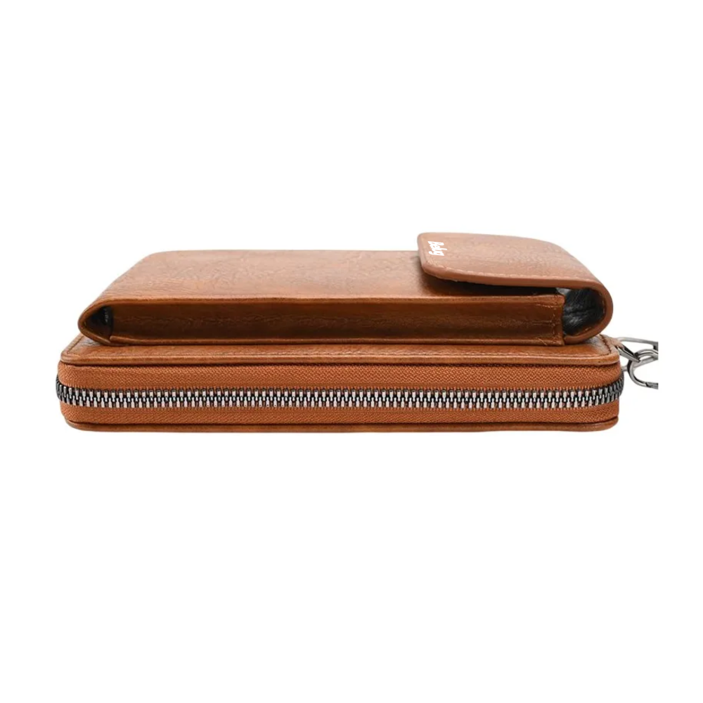Foto 5 pulgar | Bolso Bandolera Mujer Para Celular  Belug Cartera Crossbody Cuero Marrón