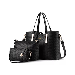 Foto 1 | ''juego De Bolsos Para Mujer Impermeable 4 Piezas Lab.g Negra
