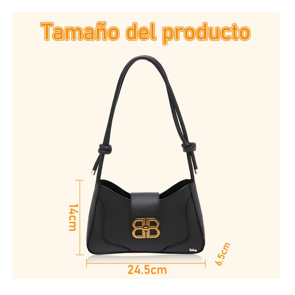 Foto 4 pulgar | Bolsas Elegantes Para Mujer Cruzado Belug,  Negro