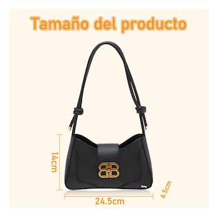 Foto 3 | Bolsas Elegantes Para Mujer Cruzado Belug, Negro