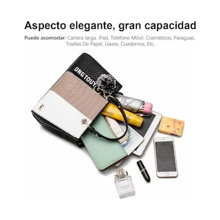 Foto 2 | Bolsa Mujer Dama Elegante Hombro Oblicuo Portátil 3 En 1 Lab.g Multicolor