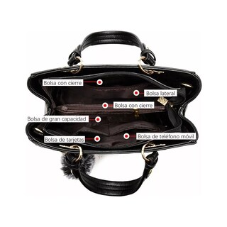 Foto 4 | Bolsa Mujer Dama Elegante Hombro Oblicuo Portátil 3 En 1 Lab.g Multicolor