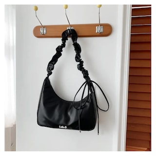 Foto 4 | Bolso De Hombro Pu Para Mujer Bolso Con Asa Correa Ajustable Lab.g, Negro