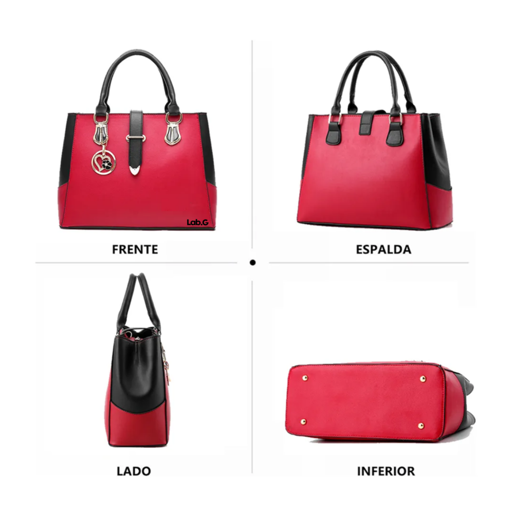 Foto 5 pulgar | Bolsos De Mujer Bolsos Bandolera Bolsos De Hombro Lab.g, Color Rojo