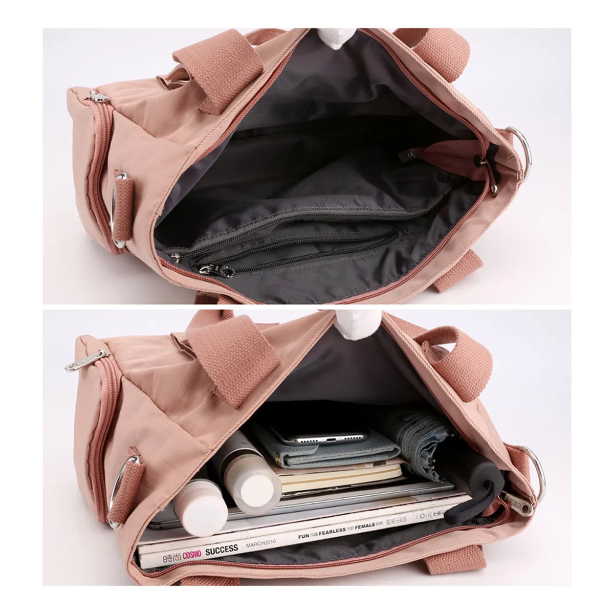 Foto 3 pulgar | Bolsa Oxford Mujer Tote Mano Eo Safe Imports Esi-19529 Negro