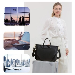 Foto 2 | Bolso Mujer Laptop Gran Capacidad 9 Bolsillos Elegante Y Ligera Eo Safe Imports Esi-19525 Negro
