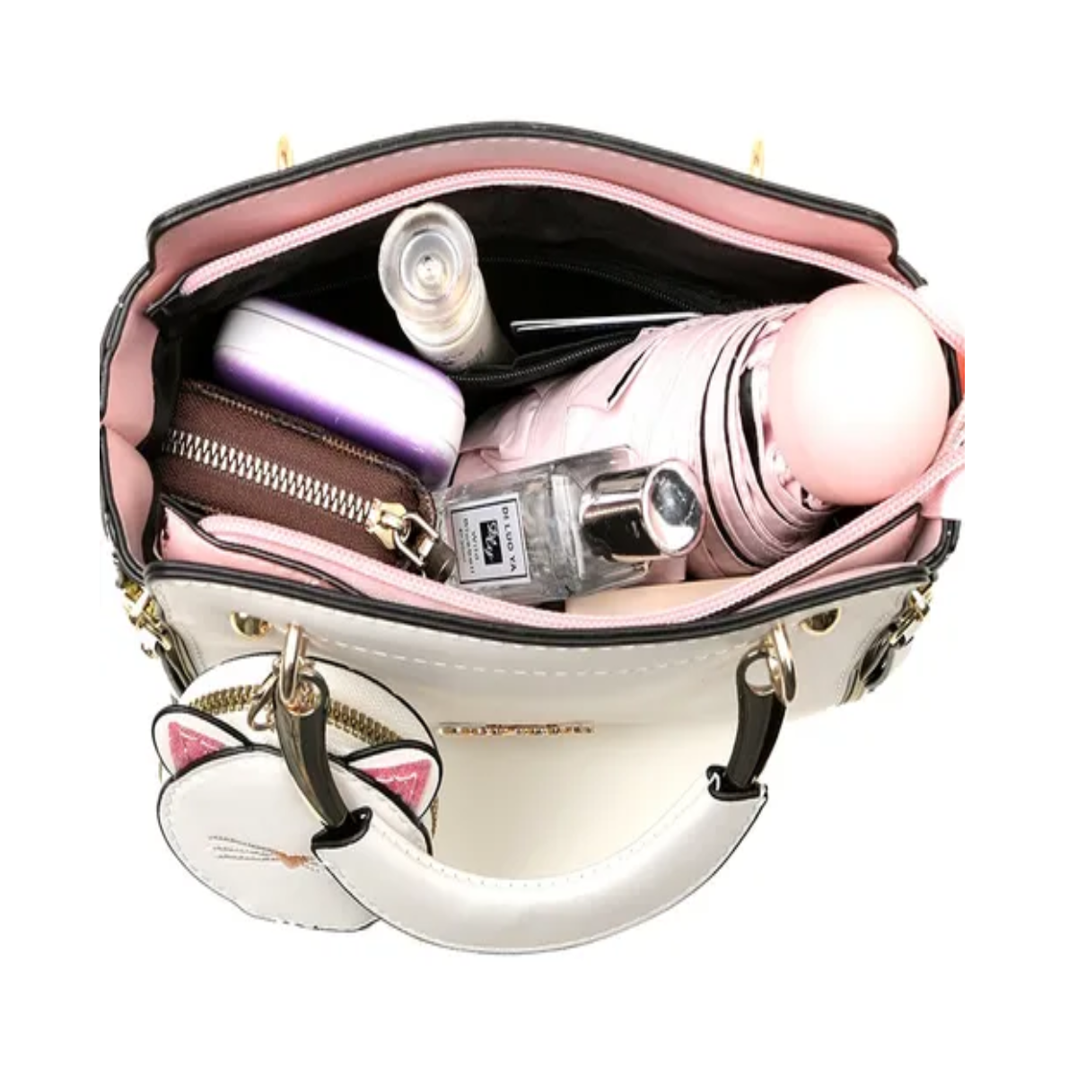 Foto 3 pulgar | Bolsa Mujer Moda Impermeable Casual Vintage Eo Safe Imports Esi-19527 Rosa