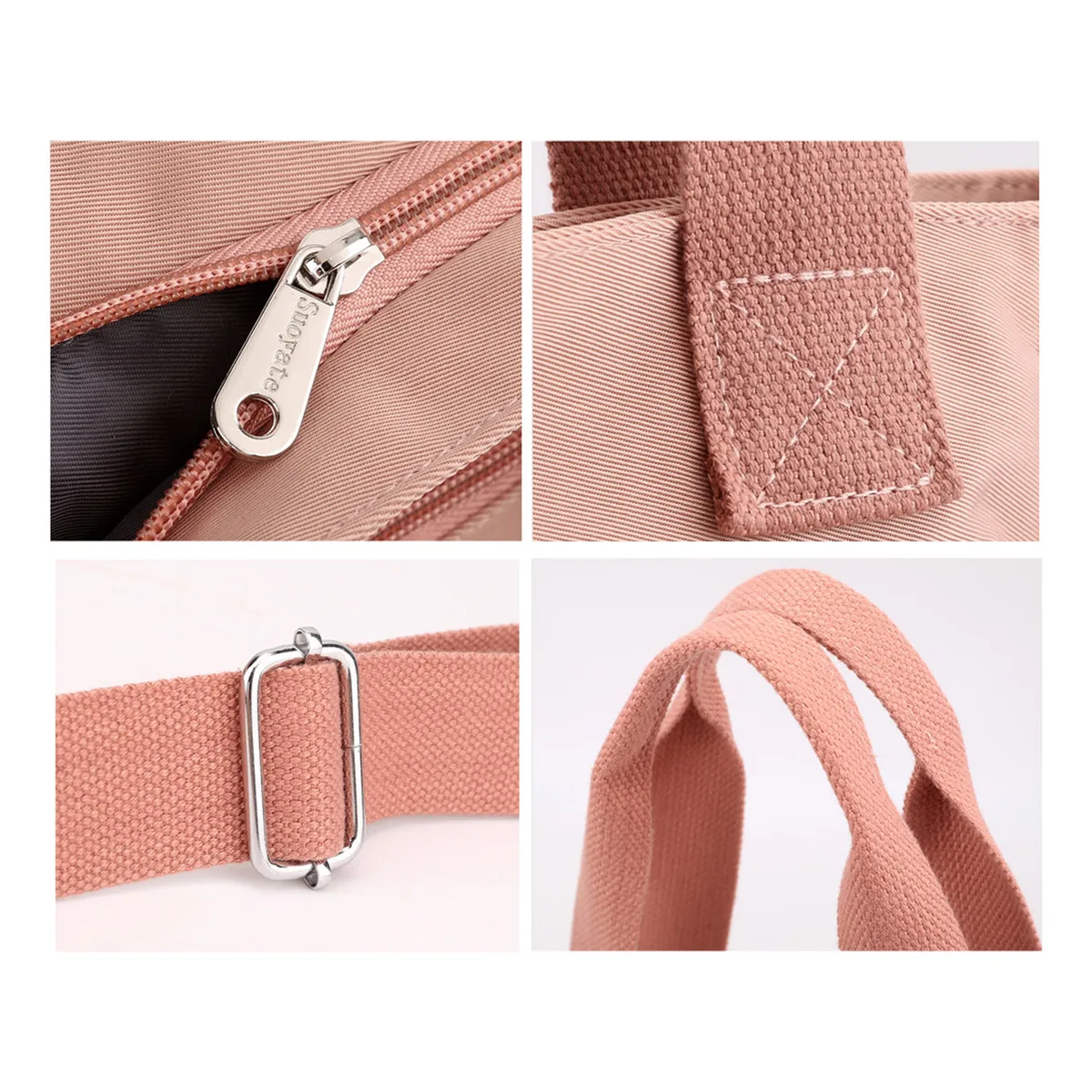 Foto 3 | Bolsa Oxford Mujer Tote Mano Eo Safe Imports Esi-19530 Rosa