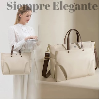 Foto 2 | Bolsa Para Laptop Mujer Impermeable Eo Safe Imports Esi-19524 Beige