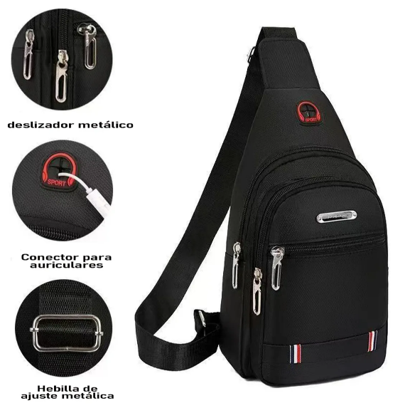 Foto 3 | Xtellar Bolso Bandolera Unisex Premium - Confort, Estilo Y Funcionalidad Óptimos