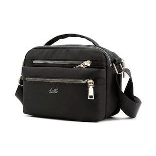 Foto 1 | Bolsa Crossbody Mujer Alta Capacidad Nailon Correa Ajustable Lab.g Negro''